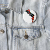 Rood lantaarnkorps - Rage Leaning 2 Ronde Button 5,7 Cm (In situ)