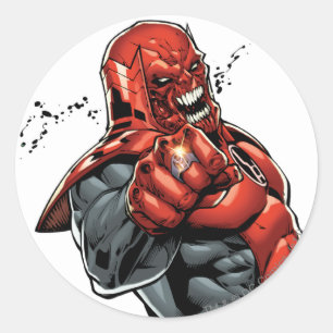 Rood lantaarnkorps - Rage Leaning 2 Ronde Sticker
