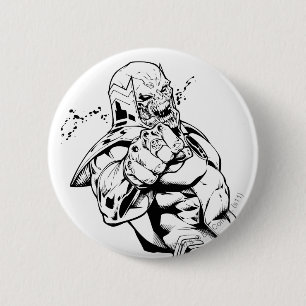 Rood lantaarnkorps - Rage Leaning 3 Ronde Button 5,7 Cm