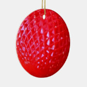 Rood led-lampje voor kerstmis keramisch ornament (Rechts)