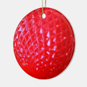 Rood led-lampje voor kerstmis keramisch ornament (Links)