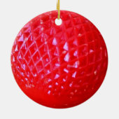 Rood led-lampje voor kerstmis keramisch ornament (Achterkant)