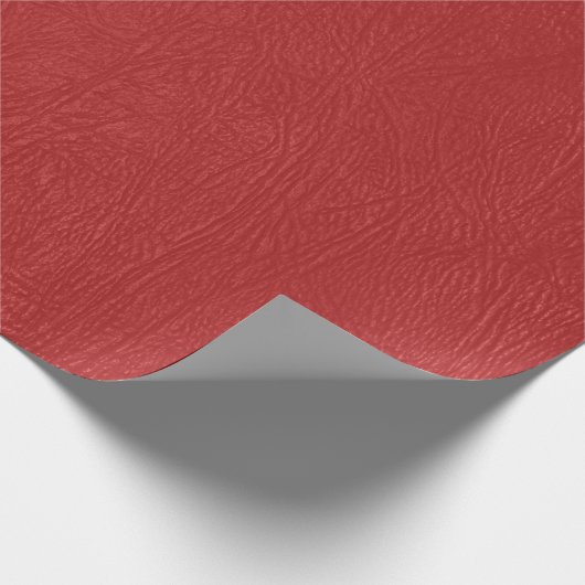  rood leder afdrukken cadeaupapier (Hoek)