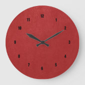 rood leder afdrukken grote klok (Voorkant)