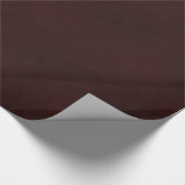 Rood leder cadeaupapier (Hoek)