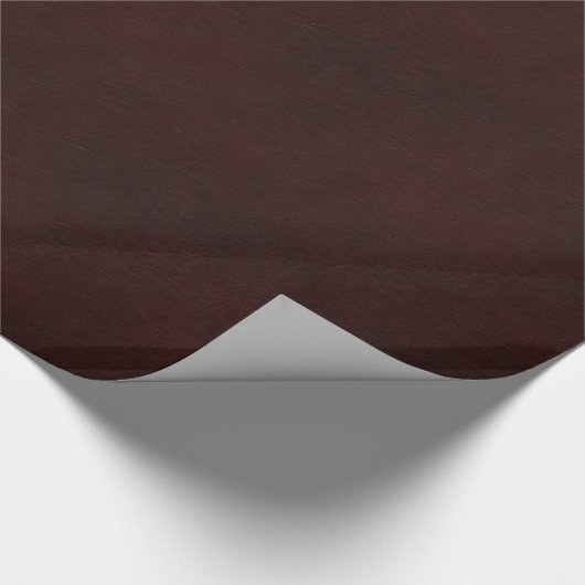 Rood leder cadeaupapier (Hoek)