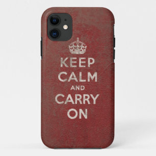rood leder iPhone 11 hoesje