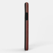 rood leder Case-Mate iPhone case (Achterkant/rechts)