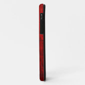 Rood leder Case-Mate iPhone case (Achterkant/links)