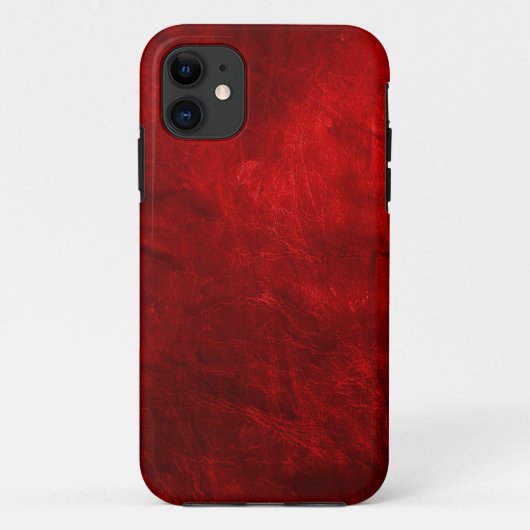 Rood leder Case-Mate iPhone case (Achterkant)