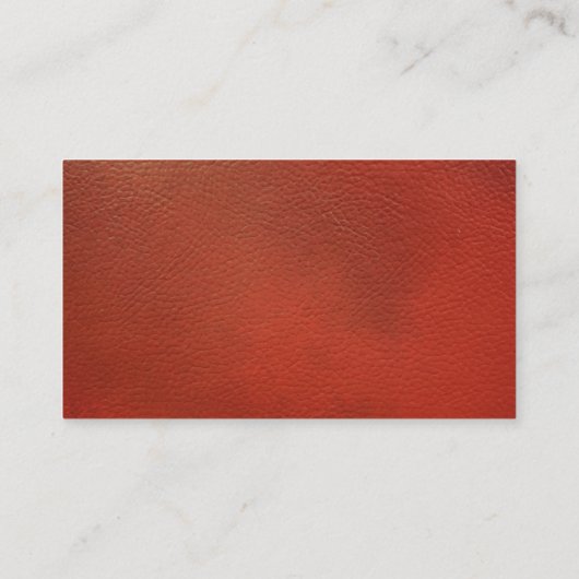 Rood leder | Houten pijp Visitekaartje (Achterkant)