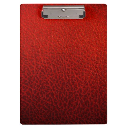 Rood leder klembord (Voorkant)
