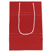 Rood leder met pootkraag medium cadeauzakje (Achterkant)