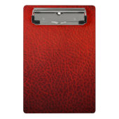 Rood leder mini klembord (Voorkant)