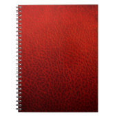 Rood leder notitieboek (Voorkant)