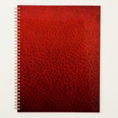Rood leder planner (Voorkant)