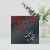 Rood leder Rood van kantoor Kaart (Staand voorkant)