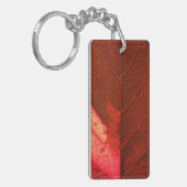 Rood leder sleutelhanger (Voorkant Links)