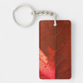 Rood leder sleutelhanger (Voorkant)