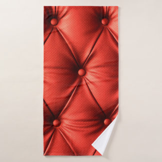 Rood leder, textuur badhanddoek