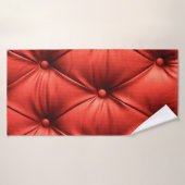 Rood leder, textuur badhanddoek (Badhanddoek)