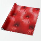 Rood leder textuur cadeaupapier (Uitgerold)