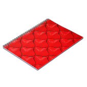 Rood leder textuur notitieboek (Linkerzijde)
