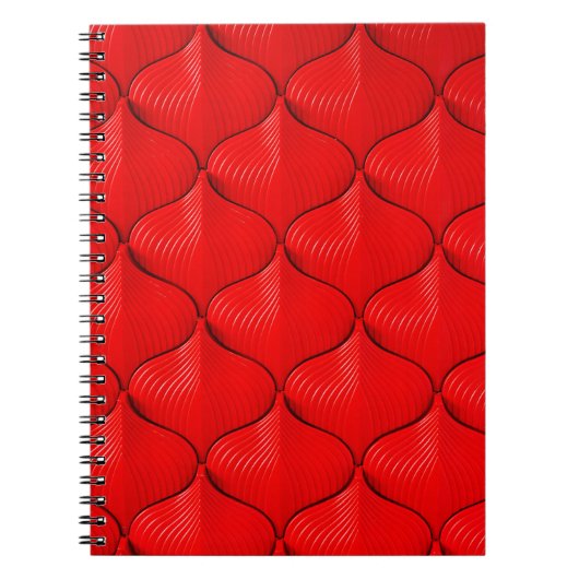 Rood leder textuur notitieboek (Voorkant)