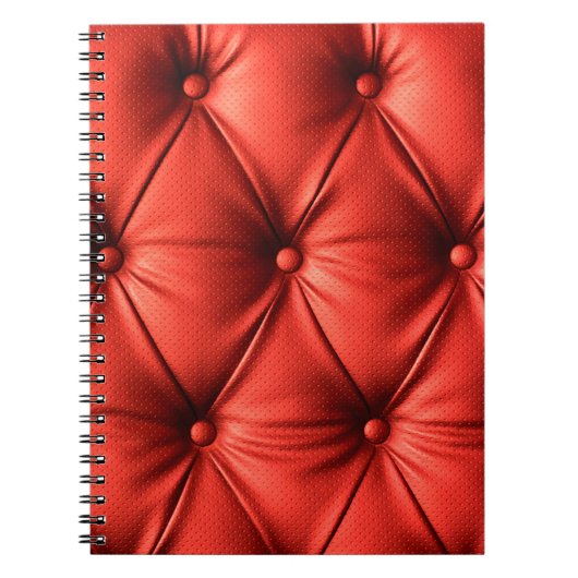 Rood leder, textuur notitieboek (Voorkant)