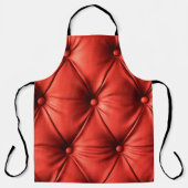 Rood leder, textuur schort (Voorkant)