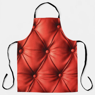 Rood leder, textuur schort