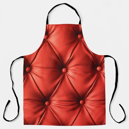 Rood leder, textuur schort (Voorkant)