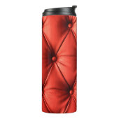 Rood leder, textuur thermosbeker (Gedraaid links)