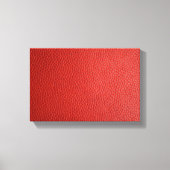 Rood lederen textiel canvas afdruk (Voorkant)