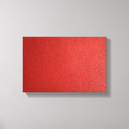 Rood lederen textiel canvas afdruk