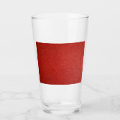 Rood lederen textiel glas (Voorkant)
