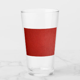 Rood lederen textiel glas