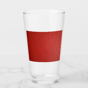 Rood lederen textiel glas