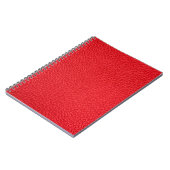 Rood lederen textuur notitieboek (Linkerzijde)
