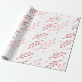 Rood lederpatroonpapier cadeaupapier (Uitgerold)