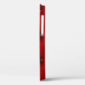Rood leer: bekledingspatroon elegantie. Case-Mate iPhone case (Achterkant / Links)