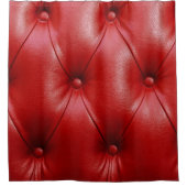 Rood leer: bekledingspatroon elegantie. douchegordijn (Voorkant)