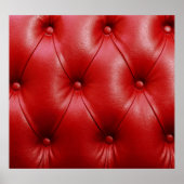 Rood leer: bekledingspatroon elegantie. poster (Voorkant)