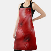 Rood leer: bekledingspatroon elegantie. schort (Insitu)