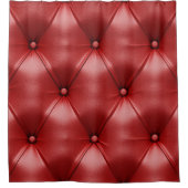 Rood leer: naadloze textuur elegantie douchegordijn (Voorkant)