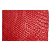 Rood leer: Product Showcase Kussensloop (Achterkant)