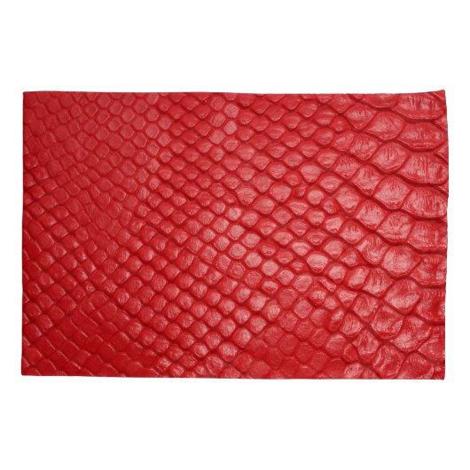 Rood leer: Product Showcase Kussensloop (Achterkant)