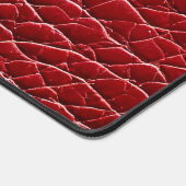 Rood leerpatroon bureaumat (Hoek)