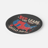 Rood leidt de weg Hallo 2025 inauguratie Trump Papieren Bordje (Gekanteld)