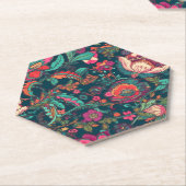 Rood lelie naadloos patroon kartonnen onderzetters (Schuin)